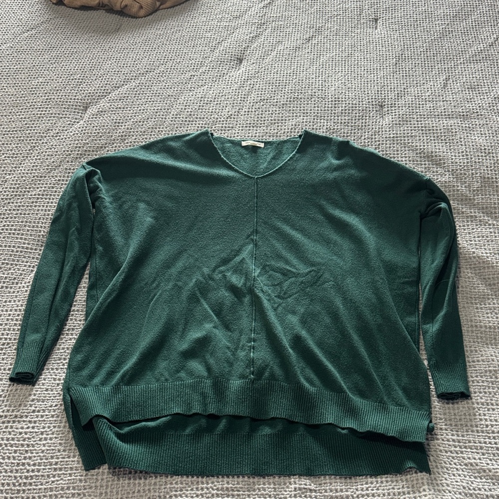 Tea n Rose Forest Green Knit Top